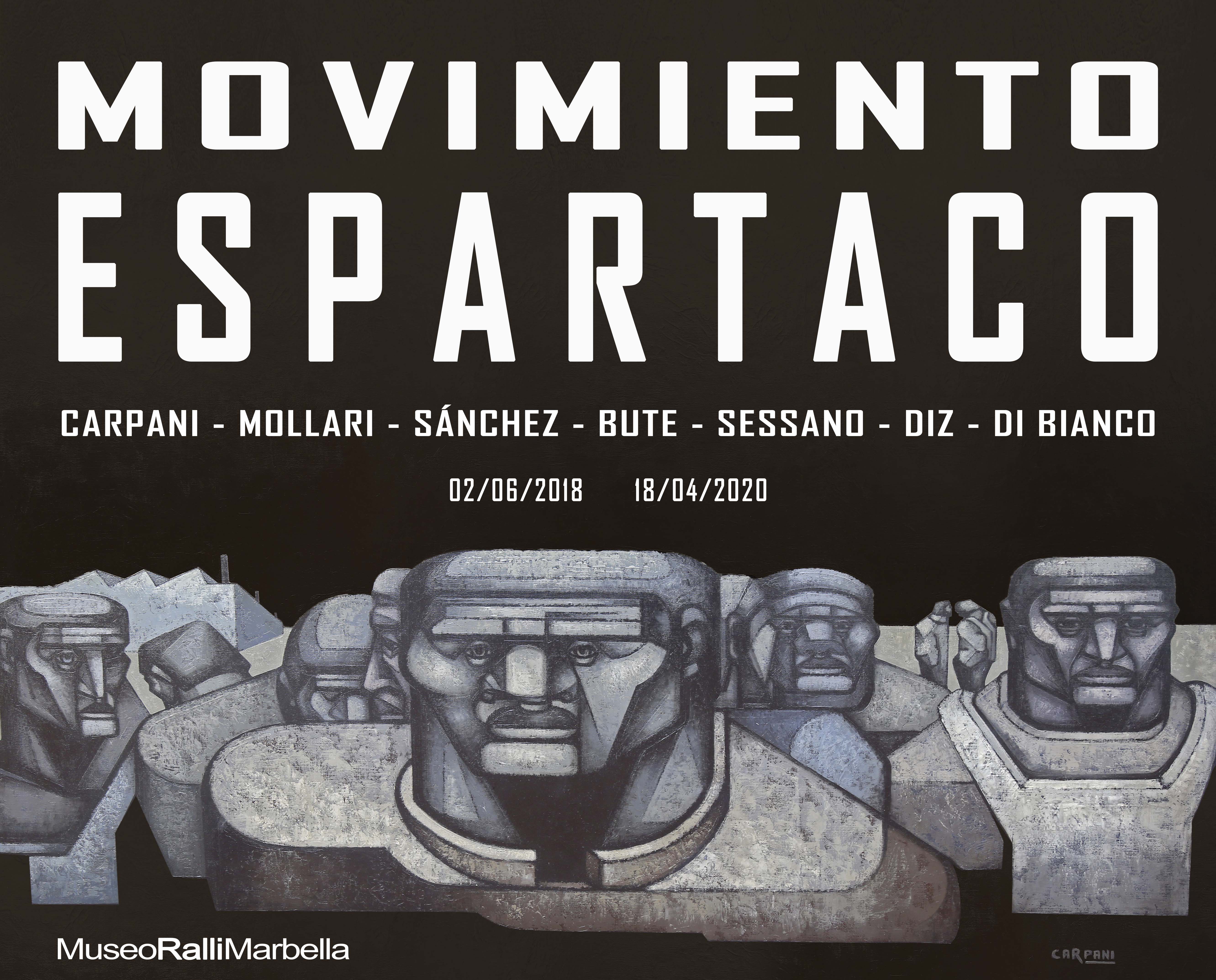 Invitation to an exhibition of paintings about the Spartacus movement