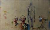 Image of artistic painting figures by the artist SERGIO CAMPOREALE