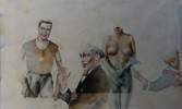 Image of artistic painting figures by the artist SERGIO CAMPOREALE