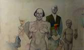 Image of artistic painting figures by the artist SERGIO CAMPOREALE