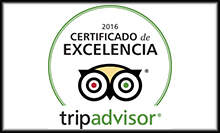 Certificado de excelencia TripAdvisor® 2016