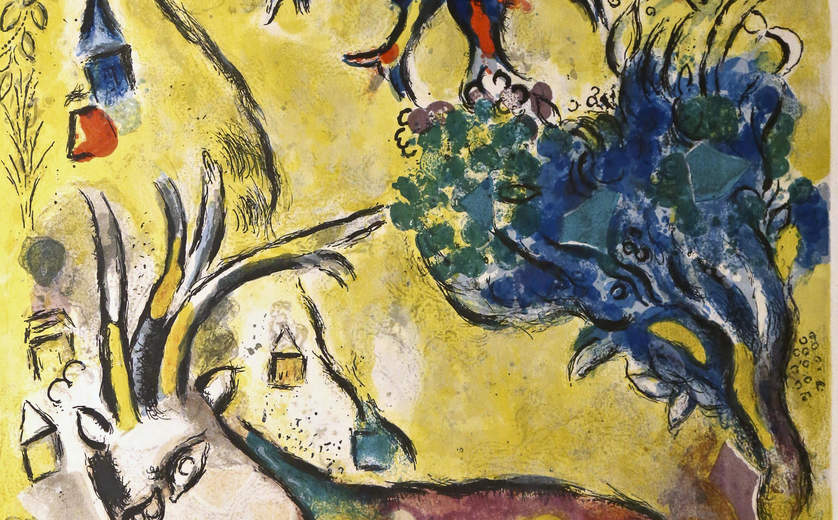 A painting by Marc Chagall